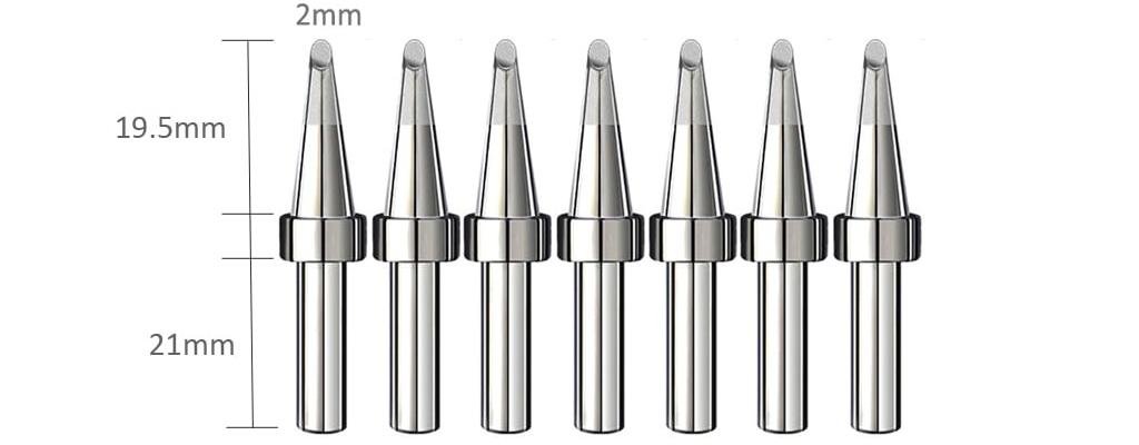 Bakon 500-2C 2 mm C tipi lehimleme havya ucu ve ölçüleri