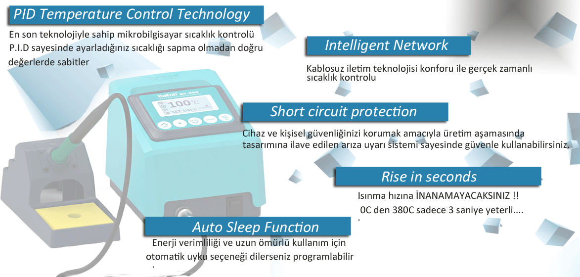 Bakon BK999 Intelligent Havya İstasyonu