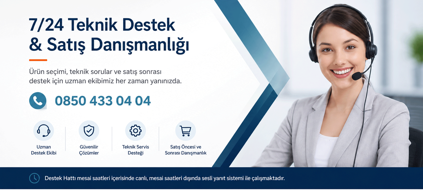 DK Teknoloji 7/24 teknik destek ve satış danışmanlığı