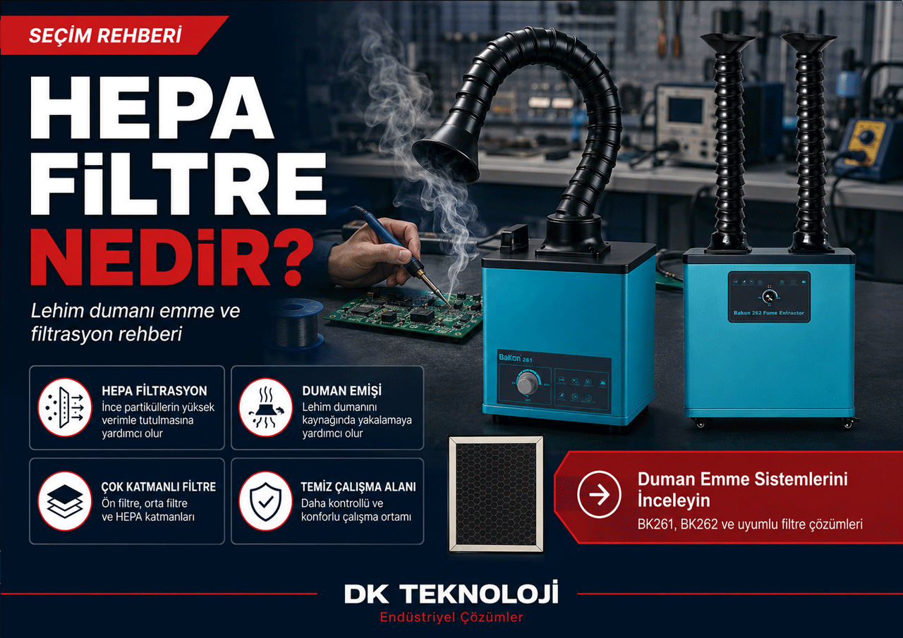 HEPA Filtre Nedir? Duman Emici Sistemlerde HEPA Filtrasyon Rehberi
