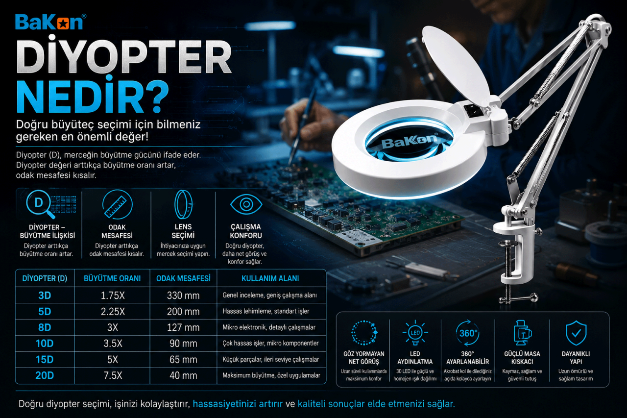 Diyopter Nedir? Büyütme Oranı ve Doğru Büyüteç Seçimi