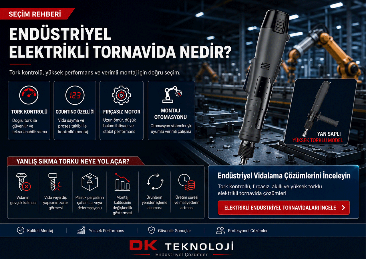 Endüstriyel Elektrikli Tornavida Nedir? Seçim Rehberi
