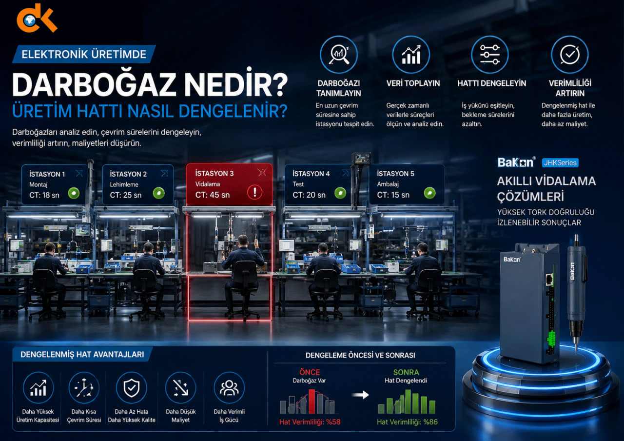Elektronik Üretimde Darboğaz Nedir? Üretim Hattı Nasıl Dengelenir?