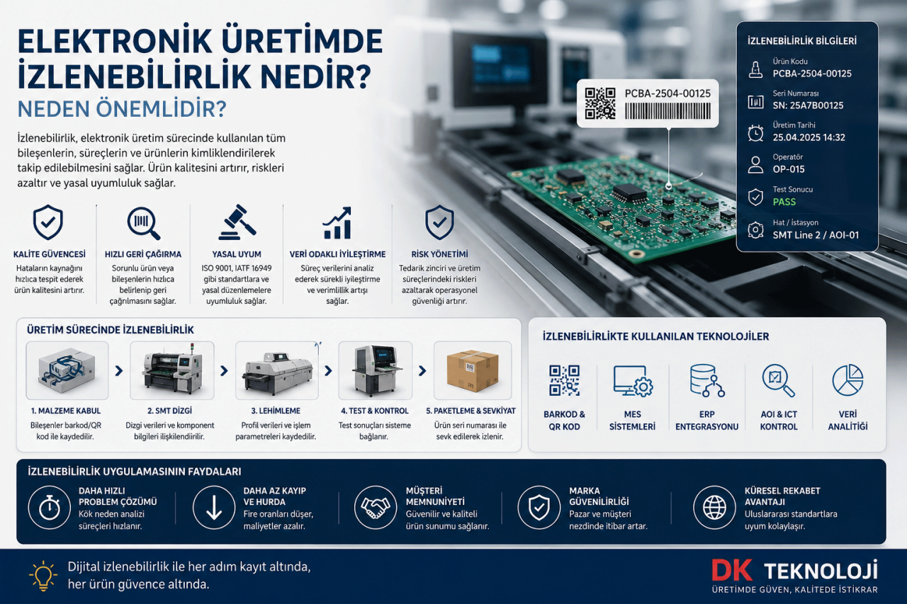 Elektronik Üretimde İzlenebilirlik Nedir? Neden Önemlidir?