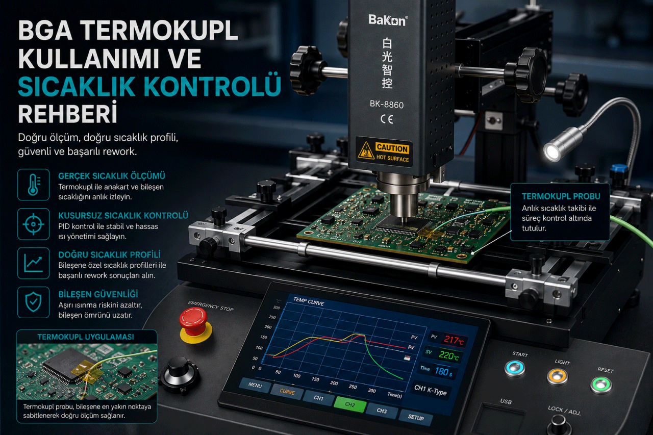 BGA Termokupl Kullanım Rehberi