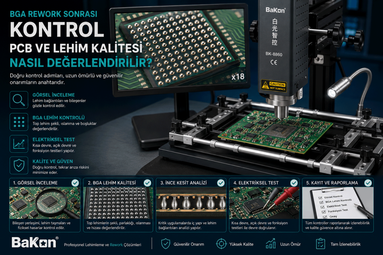 BGA Rework Sonrası Kontrol