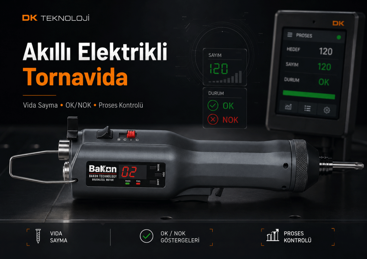 Akıllı Elektrikli Tornavida Nedir? Vida Sayma ve Proses Kontrolü