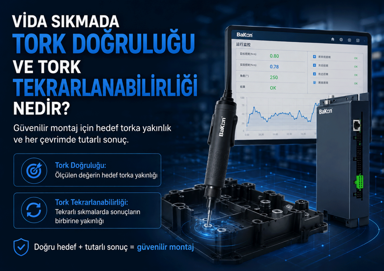 Vida Sıkmada Tork Doğruluğu ve Tork Tekrarlanabilirliği Nedir?