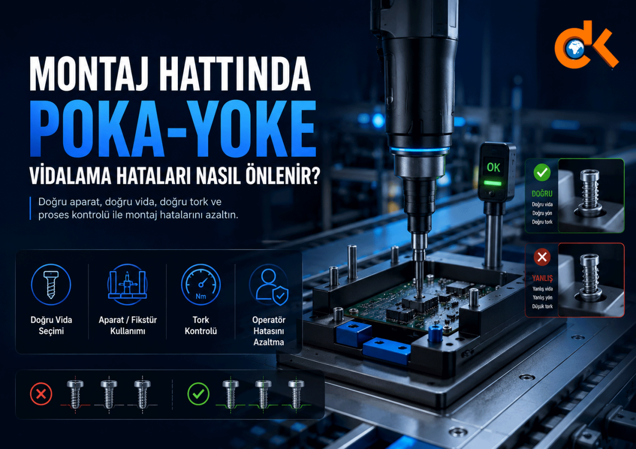 Montaj Hattında Poka-Yoke Nedir? Vidalama Hataları Nasıl Önlenir?