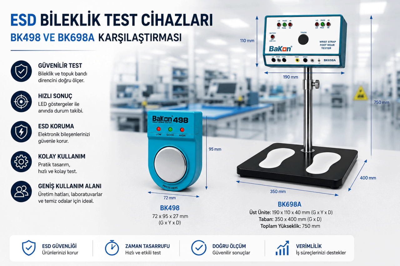 ESD Bileklik Test Cihazları