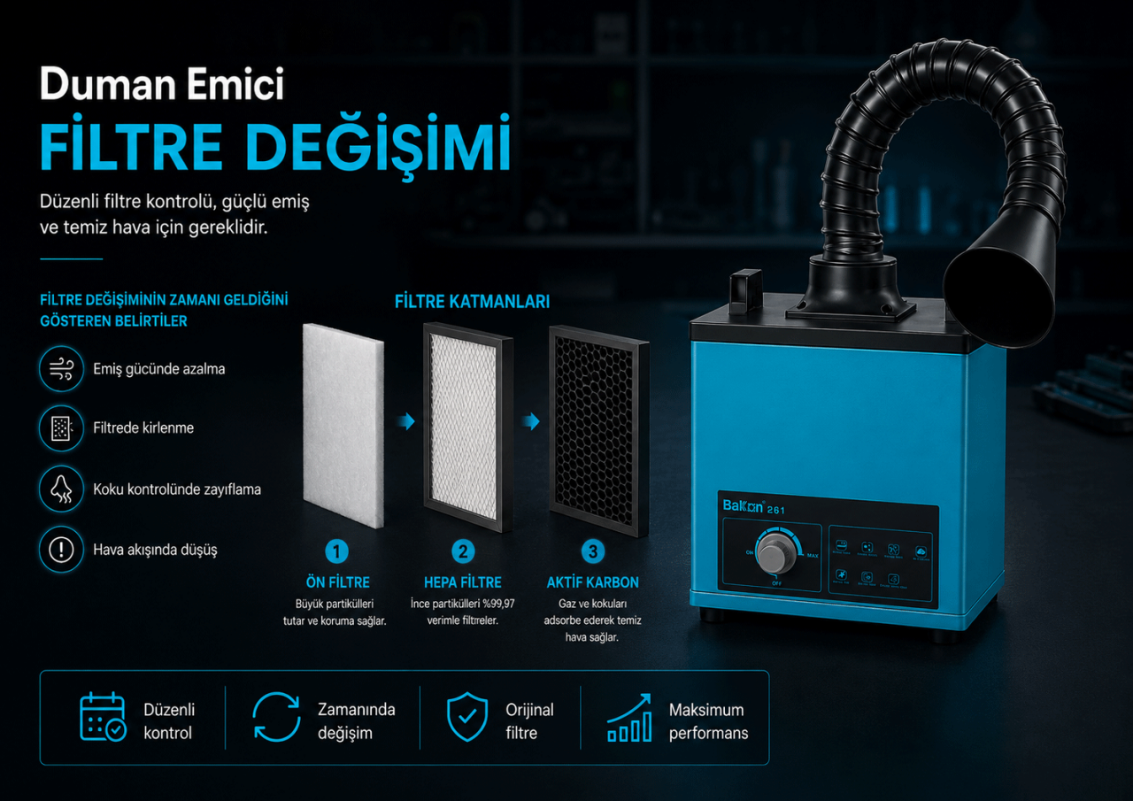 Duman Emici Filtre Değişimi