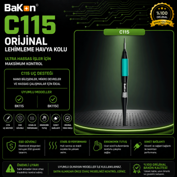 Bakon 115-A Kartuş Sistem Lehimleme Havya Kolu