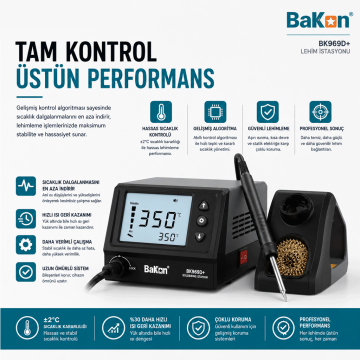 Bakon BK969D+ Intelligent Havya İstasyonu 75W Akıllı T12
