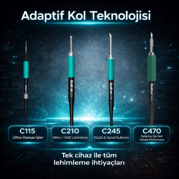 BK212 Profesyonel Lehimleme İstasyonu 180W PID Kontrollü