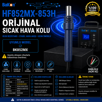 Bakon HF852MX-853H Sıcak Hava Üfleme Kolu