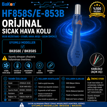 Bakon HF858S-E-853B Sıcak Hava Üfleme Kolu