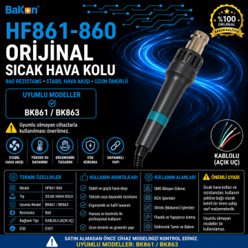 Bakon HF861-860 Sıcak Hava Üfleme Kolu