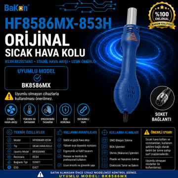 Bakon HF8586MX-853H Sıcak Hava Üfleme Kolu