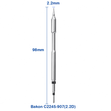 Bakon C2245-907 Kartuş Havya Ucu | 2.2D Keski Tip