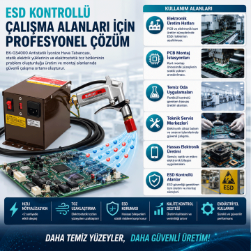 Bakon BK-GS4000 ESD İyonize Hava Tabancası