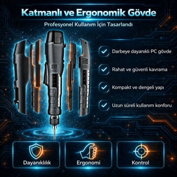 BAKON DL-25 Elektrikli Tornavida 2000 mAh Kablosuz Tork Ayarlı