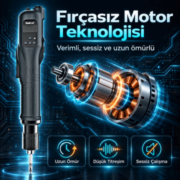 Bakon GD200-10L Akıllı Elektrikli Tornavida – Sayım Özellikli Fırçasız