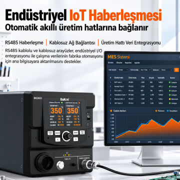 Bakon BK2603 Akıllı 2'si 1 Arada Havya İstasyonu ve Sıcak Hava Rework Sistemi