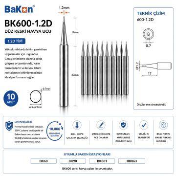 Bakon 600-1.2D Havya Ucu