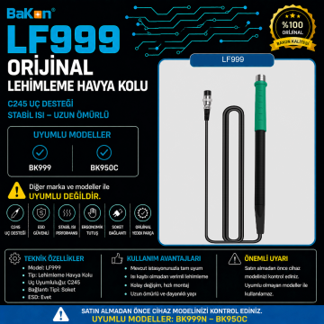 Bakon LF999 Lehimleme Havya Kolu