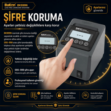 Bakon BK999N Intelligent Yüksek Frekans Havya İstasyonu 110 Watt