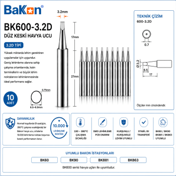 Bakon 600-3.2D Havya Ucu