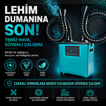 Bakon BK262 ESD Çift Çıkışlı Duman Emici Sistem