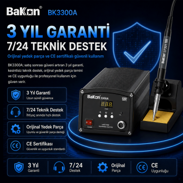 Bakon BK3300A Yüksek Frekans Havya İstasyonu 150 Watt