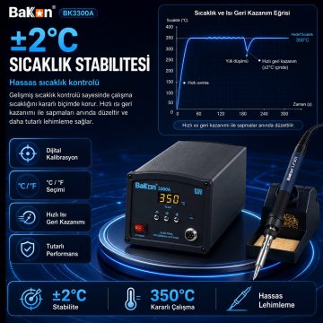 Bakon BK3300A Yüksek Frekans Havya İstasyonu 150 Watt