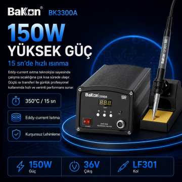 Bakon BK3300A Yüksek Frekans Havya İstasyonu 150 Watt