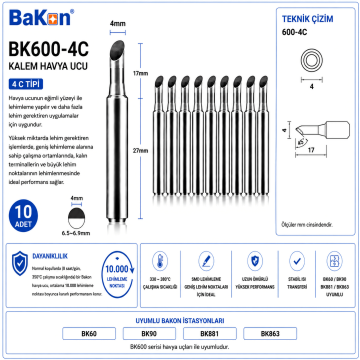 Bakon 600-4C Havya Ucu