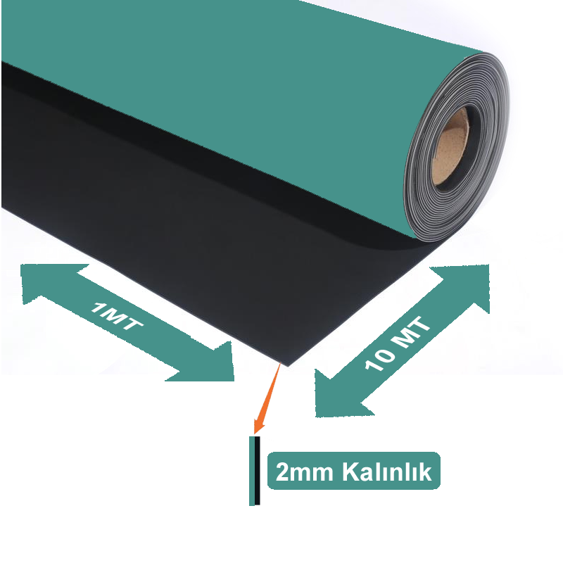 Bakon BK123 ESD Yeşil Örtü 100cmX10mt Kalınlık 2mm