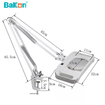 Bakon BK500D-20X LED Akrobat Büyüteç