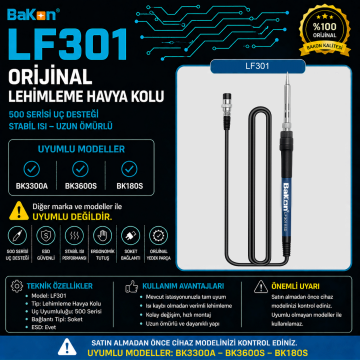 Bakon LF301 Lehimleme Havya Kolu