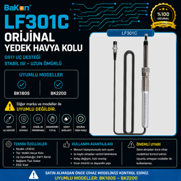 Bakon LF301C Lehimleme Havya Kolu