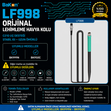 Bakon LF998 Lehimleme Havya Kolu