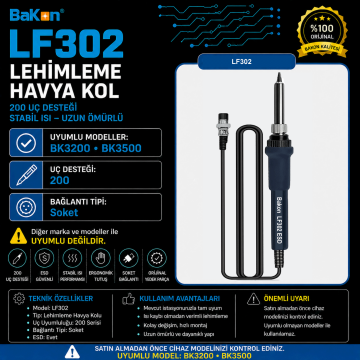 Bakon LF302 Lehimleme Havya Kolu
