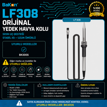 Bakon LF308 Lehimleme Havya Kolu