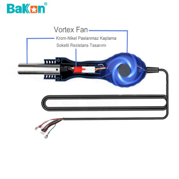 Bakon SBK8586 Intelligent 2 in 1 Havya İstasyonu