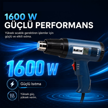 Bakon BK8016 Sıcak Hava Tabancası 1600 Watt