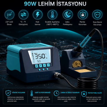 Bakon BK90 Intelligent 90W Akıllı Havya İstasyonu