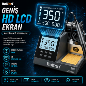 Bakon BK601S Intelligent 90W Havya İstasyonu