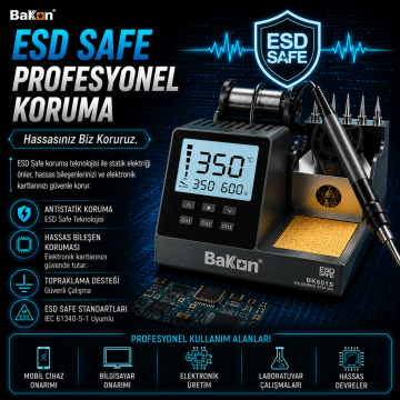 Bakon BK601S Intelligent 90W Havya İstasyonu