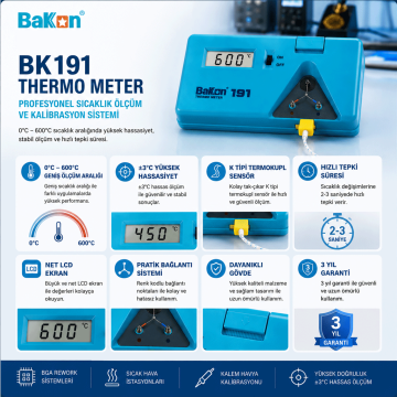 Bakon BK191 Sıcaklık Test Cihazı