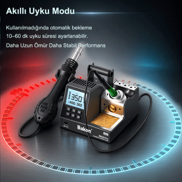 Bakon BK602 Pro Intelligent 2 in 1 Havya İstasyonu